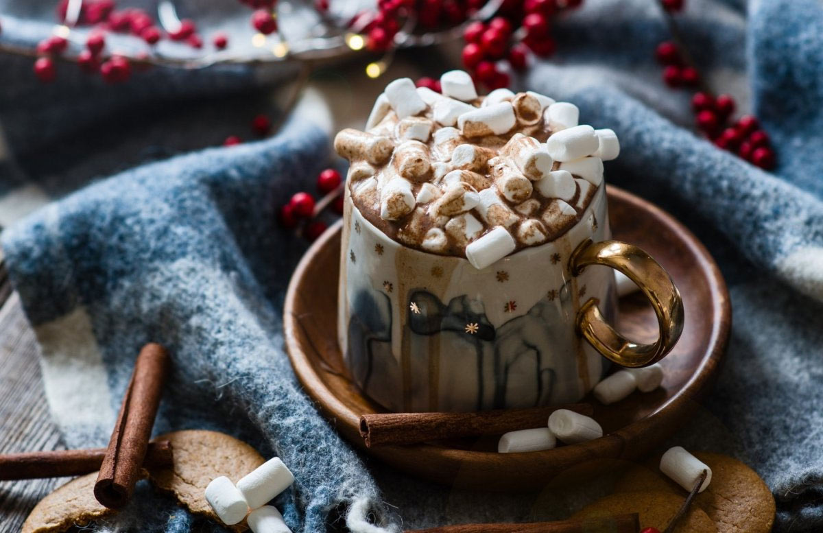 Пряный новогодний рецепт кофе с зефирками