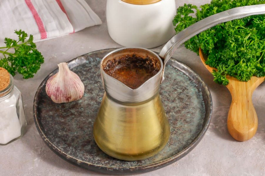Рецепт кофе в турке с чесноком